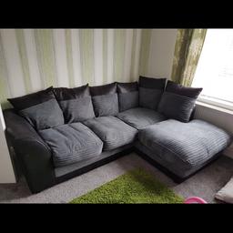 L shaped sofa
Excellent condition
From a smoke and pet free home
Less than 12 months old

Foot stool has storage