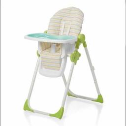 Brand new unopened/unused high chair. Purchased for £69.99 From Toys R Us. Get home to find my wife had already bought one that day which she wanted to keep. Unable to return due to company liquidation. Looking to get some of my money back but genuinely brand new / unused item. Open to senisible offers...its not free I'm afraid.