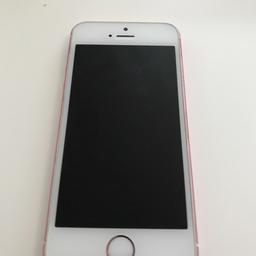 Used IPhone SE in rose gold, very good condition.