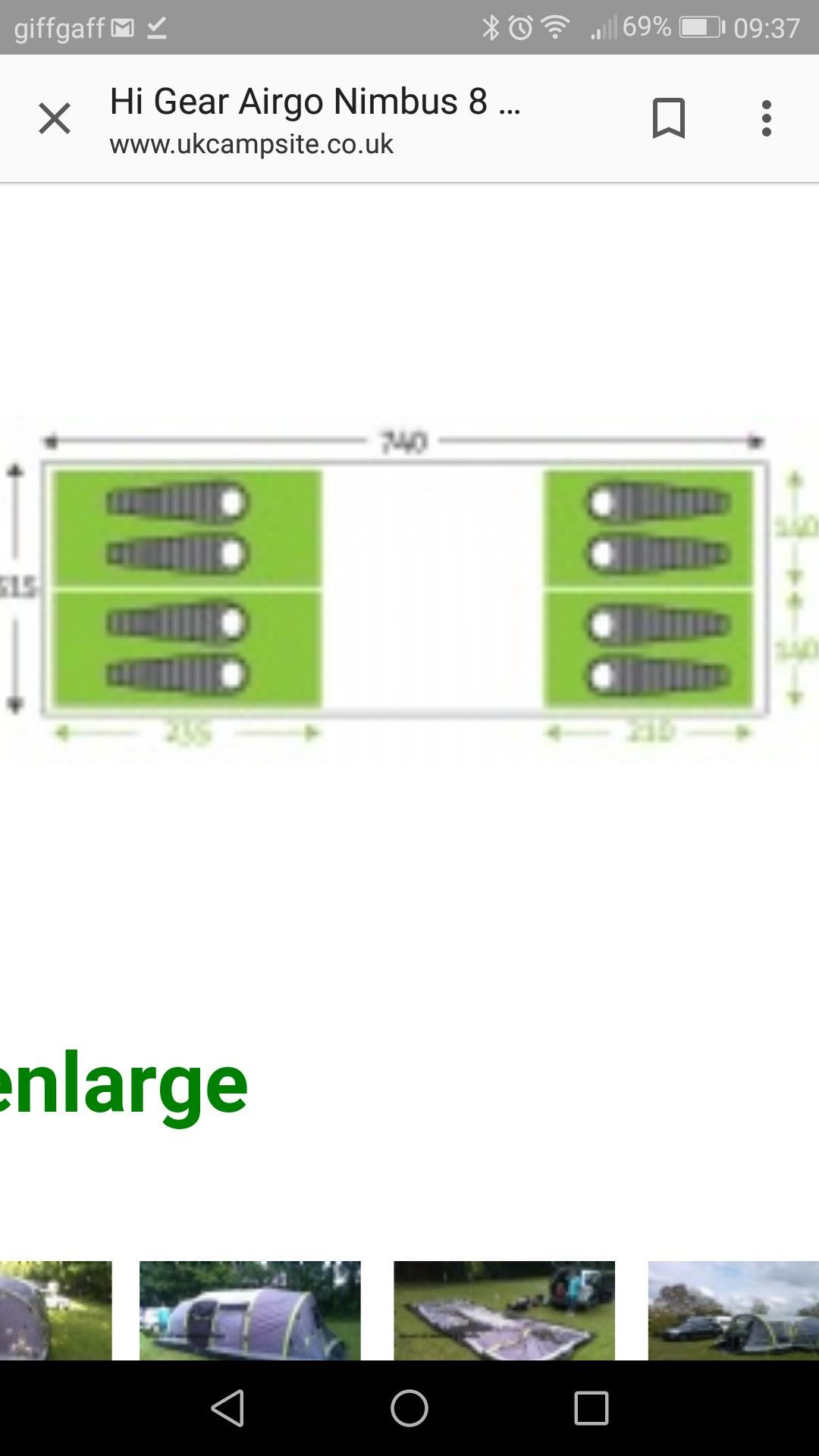 Airgo nimbus store 8 dimensions