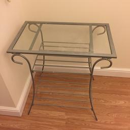 Chrome glass table. Giving away for free if someone collects.