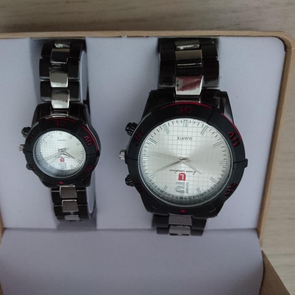 Ladies and gents watch on sale set