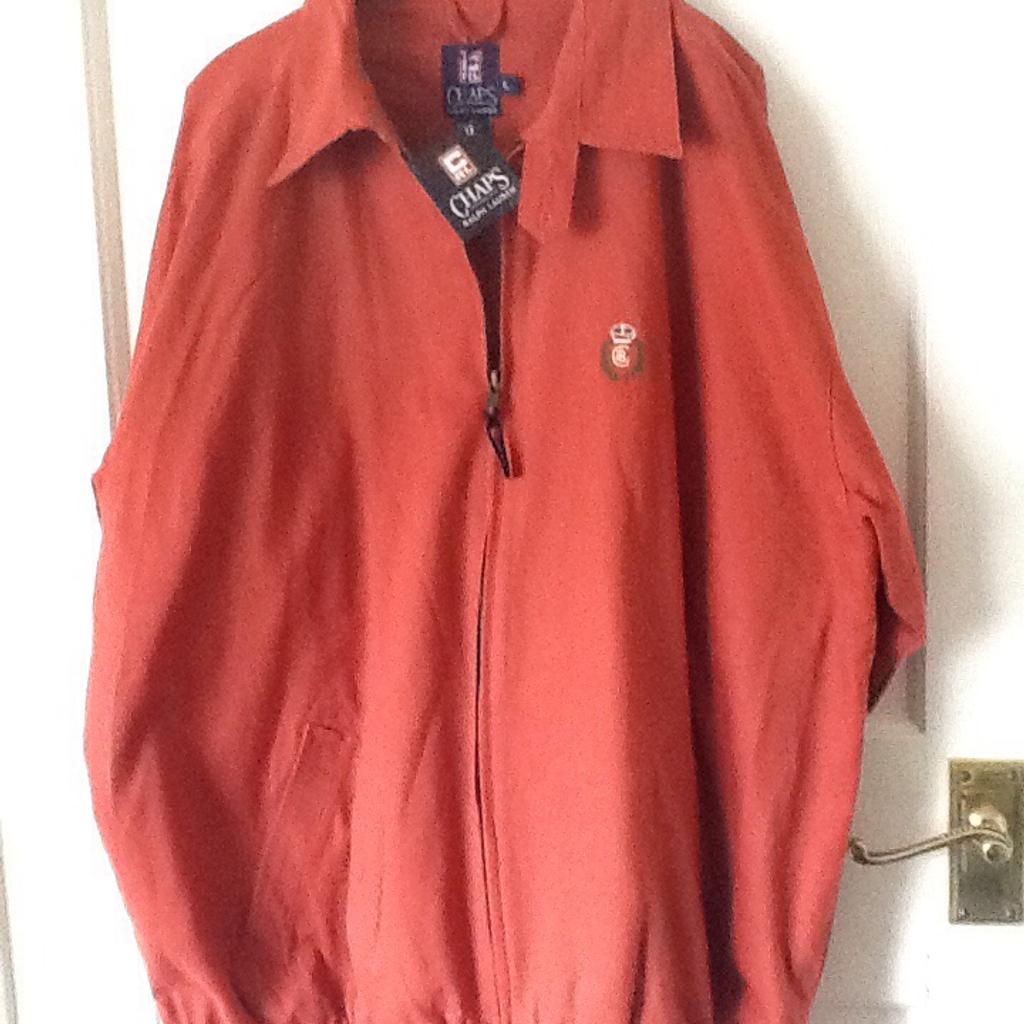 New never worn bomber jacket size large terracotta colour collection only sw20 area