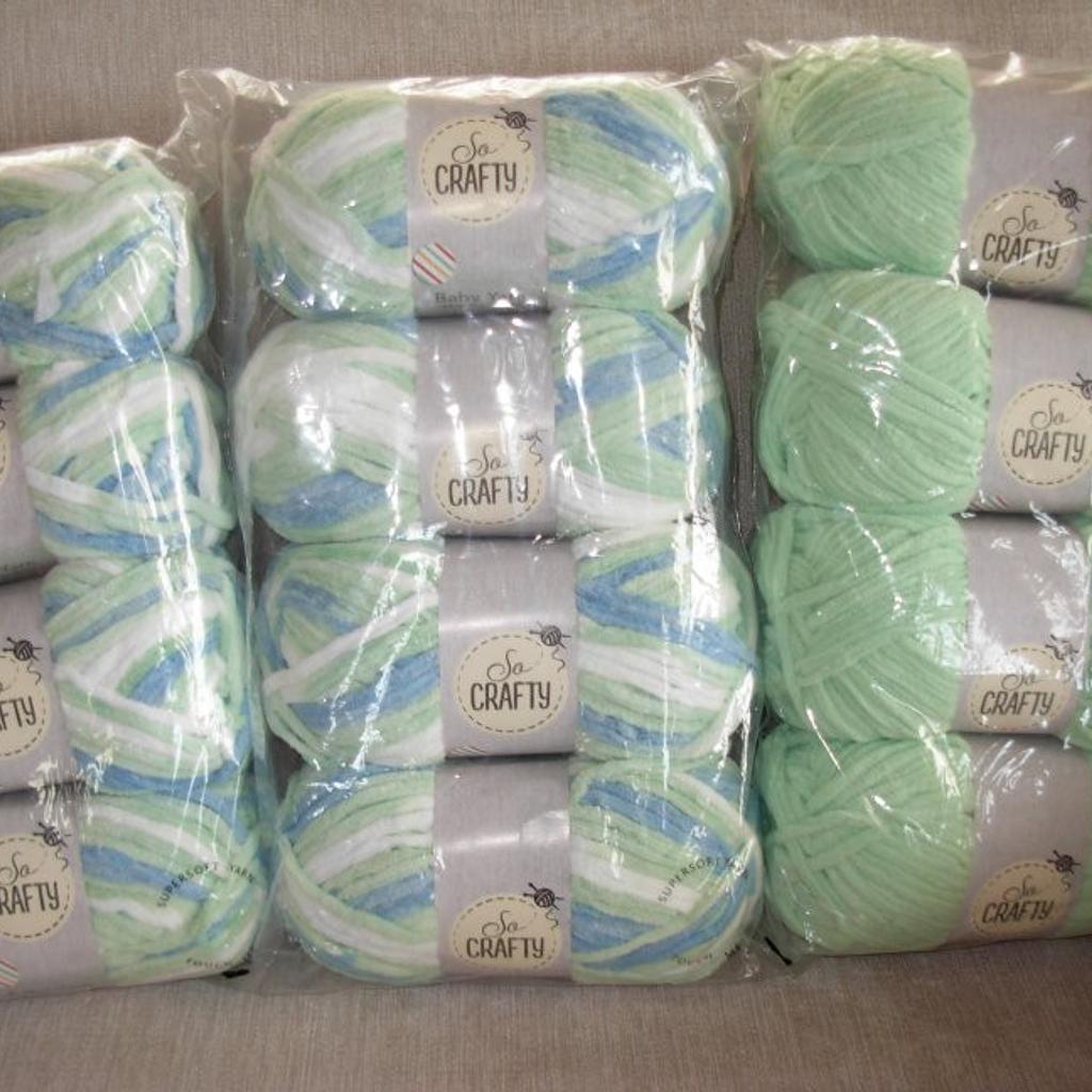 So Crafty Baby Chunky Yarn 4x100 grams in Canterbury for £4.00 for sale