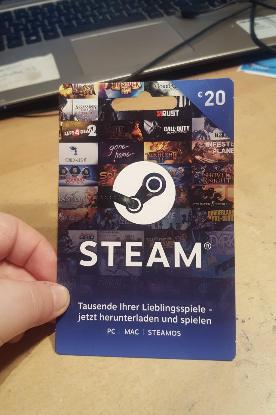 STEAM GUTSCHEIN KARTE in 70327 Stuttgart für 20,00 € zum Verkauf