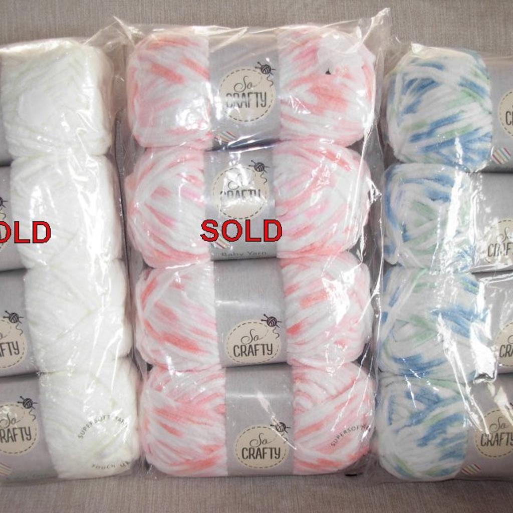 So Crafty Baby Chunky Yarn 4x100 grams in Canterbury for £4.00 for sale