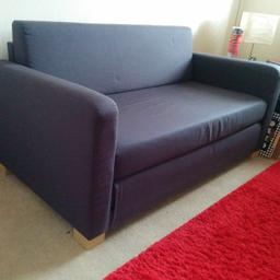 IKEA ULLVI Two-seat sofa-bed Ransta, dark grey. From a Smoke & Pet free home. Well looked after, great condition.