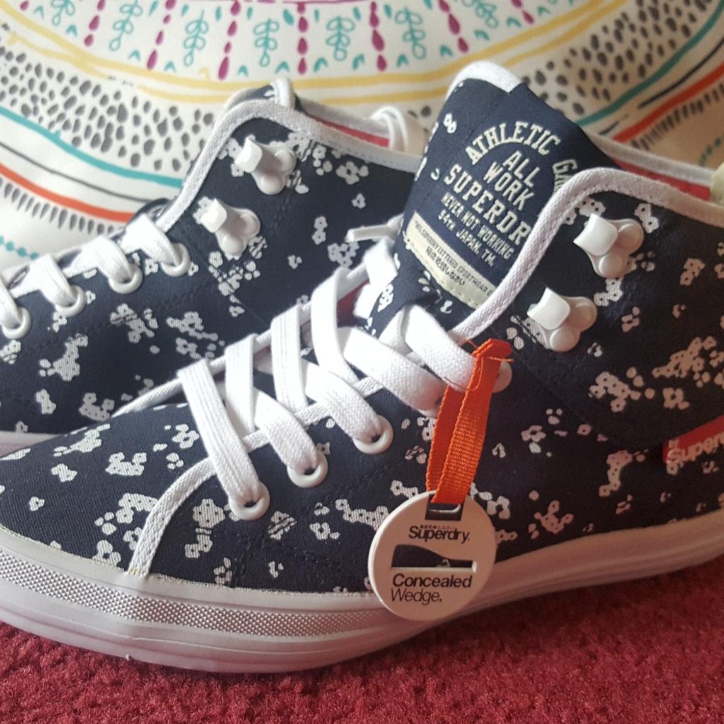 Superdry hot sale wedge trainers