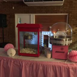 Hire a Candy Floss & Popcorn Machine for £99 for one hour this includes an operator to serve your guests.
 Celebrating that special occasion and looking for something that people of all ages can enjoy.

Why not hire out our candy floss and popcorn machines?

They will be perfect at any event. 

 Areas Covered
We are based in London and Hertfordshire however we do travel to most places.
 Email us at info@ateamoccasion.com