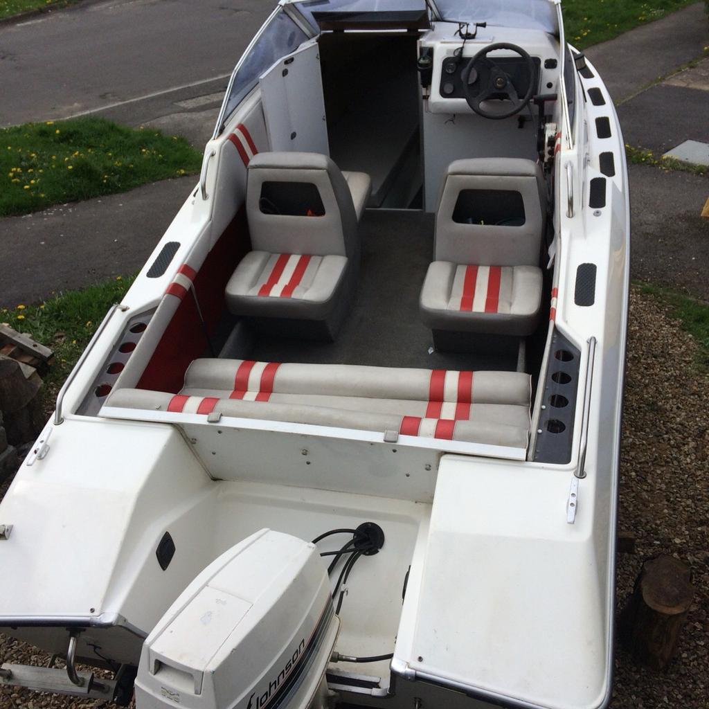 19ft fletcher faro speed boat and trailer in DT8 Dorset für £ 2.850,00