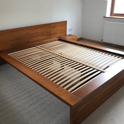 Habitat king size bed in very good condition with integrated bed side tables with drawers under.

Available immediately but will need de-constructing before moving.