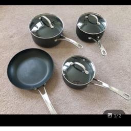 Sabichi Aspire set of 3 saucepans with lid and frying pan
All good condition