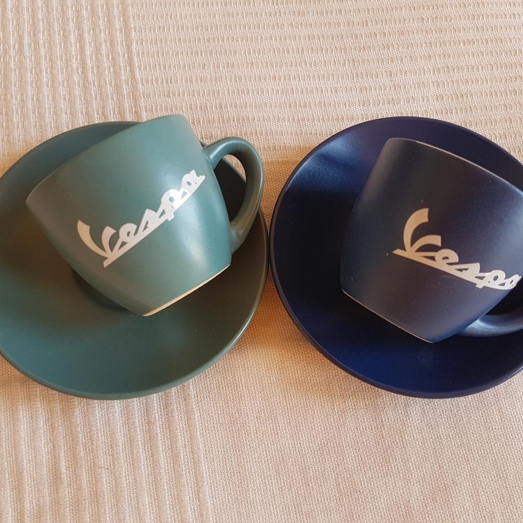 2 Vespa-Espressotassen mit Unterteller in 76187 Karlsruhe für 4,00 € zum Verkauf