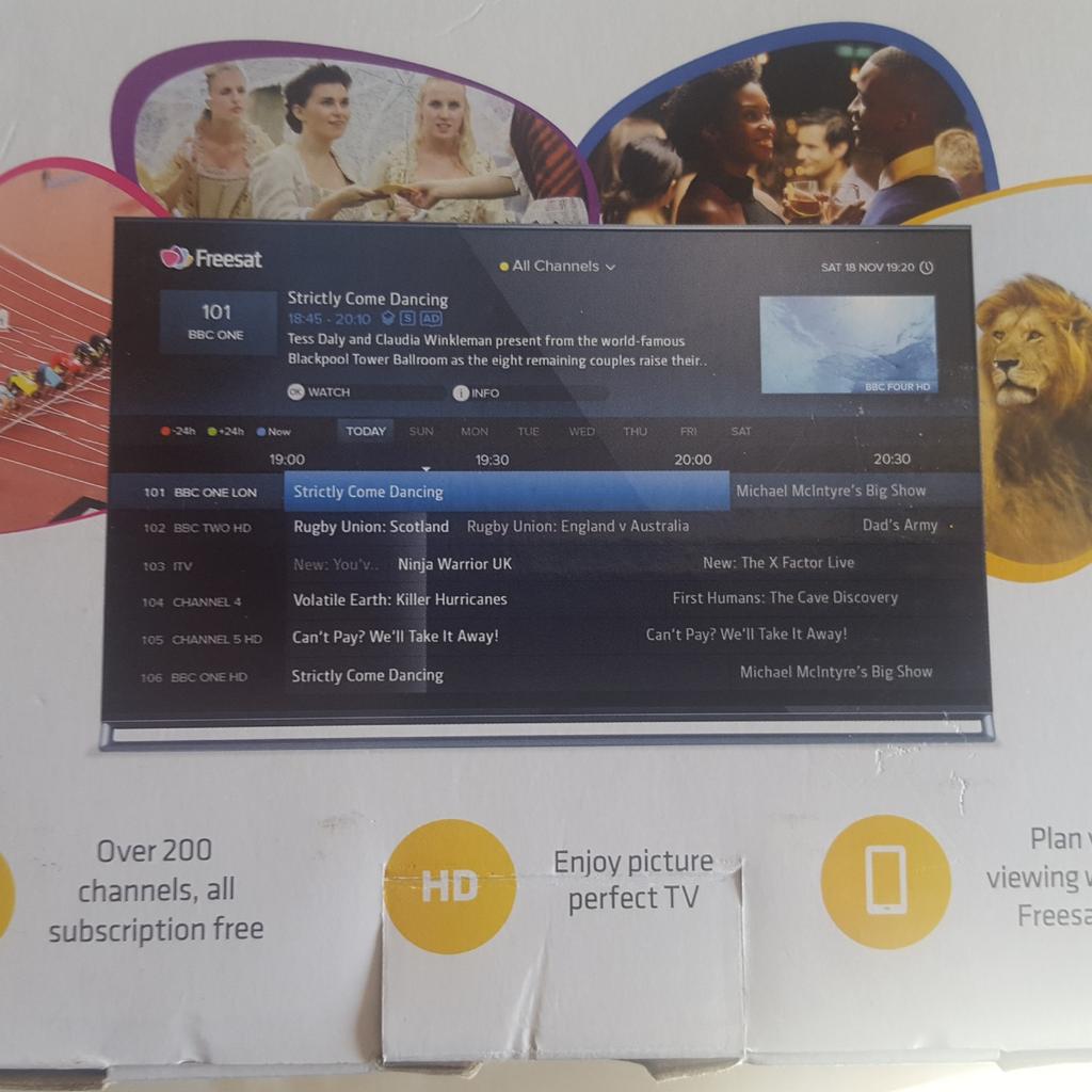 Freesat tv box 200+ channels in LE18 Leicester for £25.00 for sale Shpock