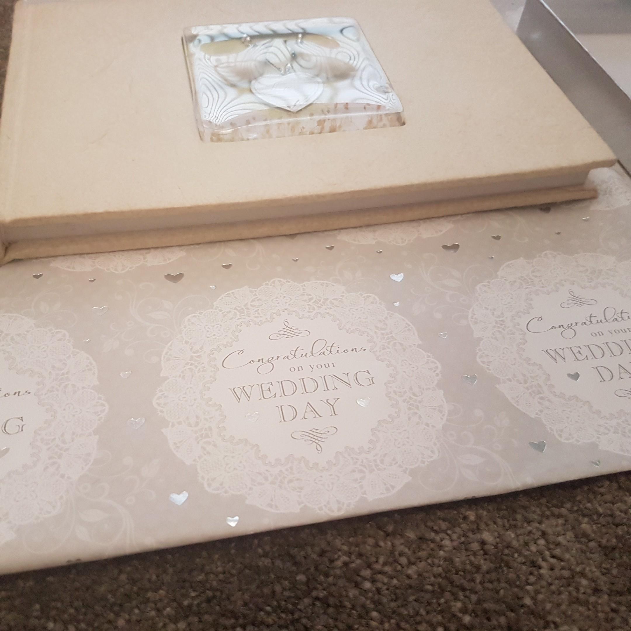 Wedding Guest Book & Card Box Set in BB9 Pendle für 4,00 £ zum Verkauf