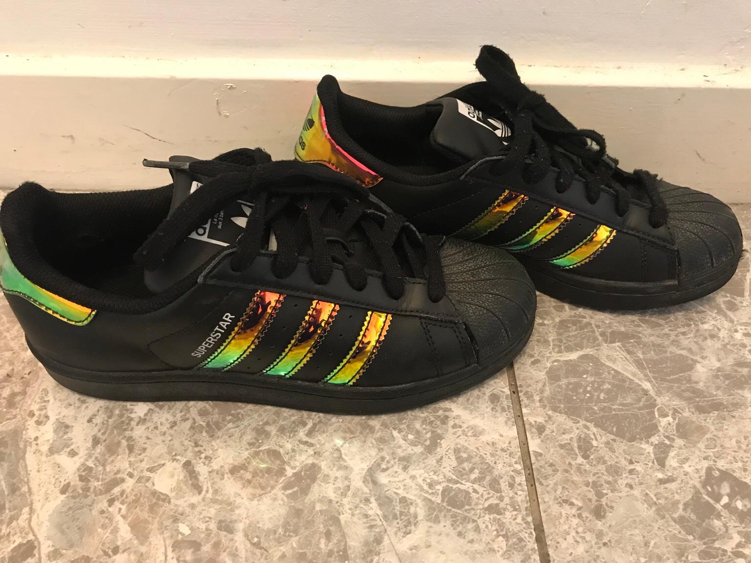 Black holographic hot sale adidas