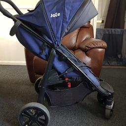 Fantastic joie pushchair in great condition just a few scratches on the front foot bar as seen in the pictures otherwise excellent condition includes a rain cover excellent condition no rips plus a footmuff that's reversible for pink or blue so suited for both boy and girl ..one hand fold down and lays flat with one hand..extendable hood great for those sunny days love this pushchair but only selling as got a new stroller
Rrp 200 looking for 70 collection only aspley xx
Grab a bargain x