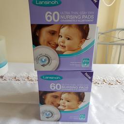 2 unopened boxes of Lansinoh Breast Pads (60 pcs each)