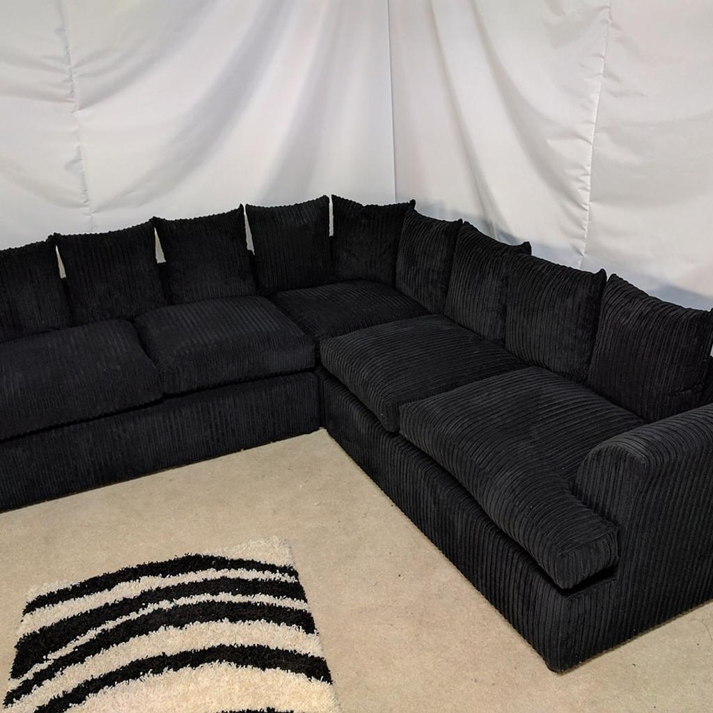 LIVERPOOL TARM CORNER SOFA IN JUMBO BLACK in bb1 3bw blackburn für 399,00 £ zum Verkauf Shpock DE
