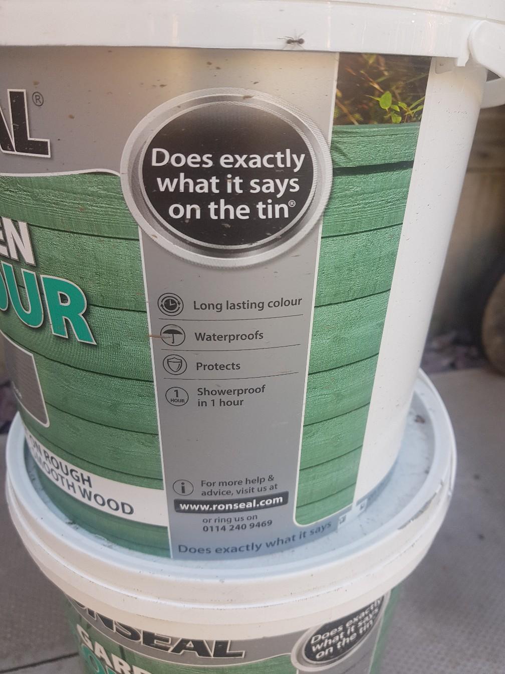 Ronseal fence paint slate grey in WS10 Walsall for £10.00 for sale | Shpock