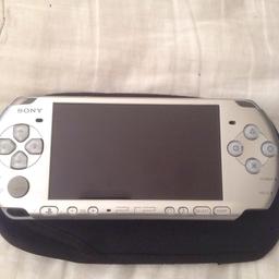 Pre owned has a few scratches but works fine 
Comes with some games 
Charger bag psp and strap