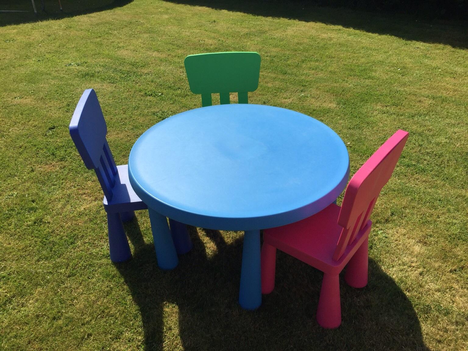 Ikea Kids Plastic Table & Chairs in Southend-on-Sea for £28.00 for sale ...