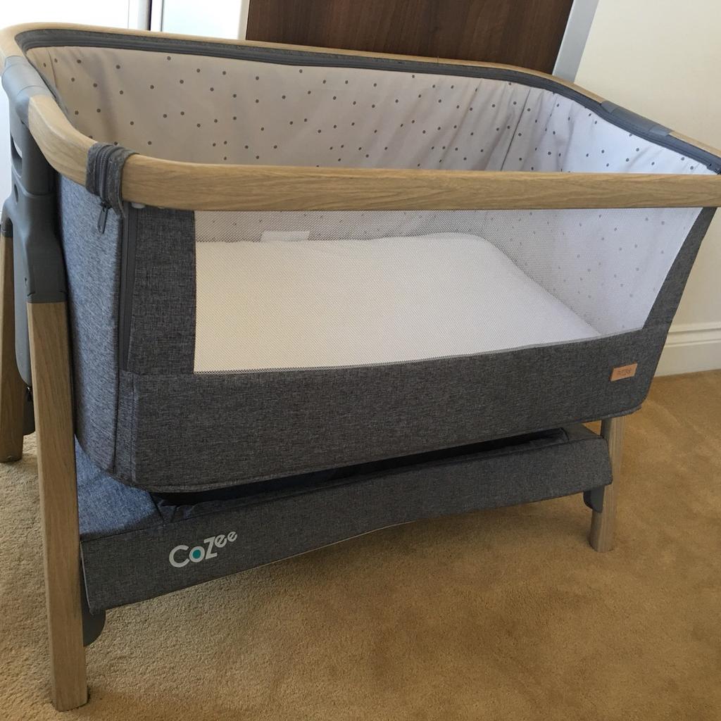 Tutti Bambini Cozee bedside crib charcoal in London Borough of Havering