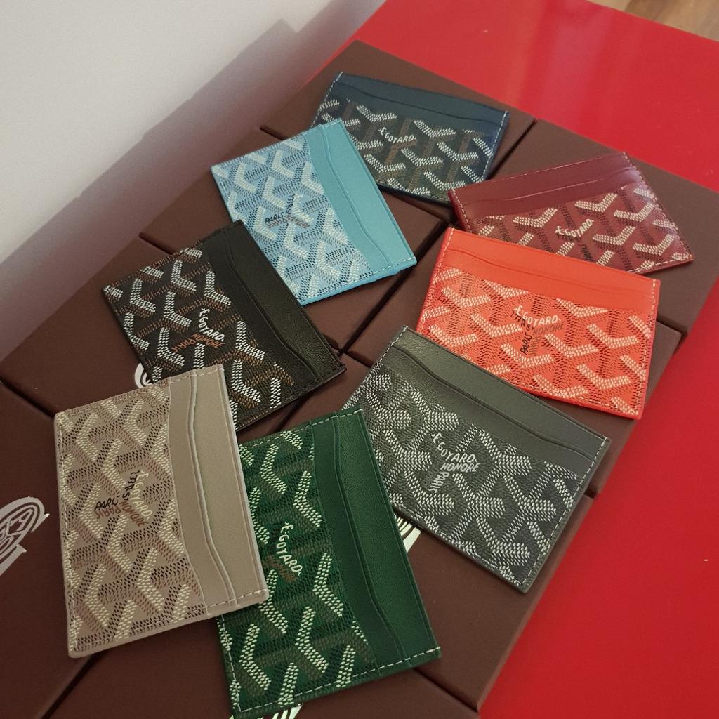 goyard card holder colours