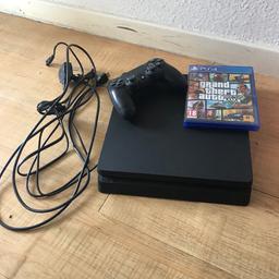 Runs perfectly, very good condition. Less than 1 year old.
Comes with 1 controller and GTA 5, also FIFA 17 installed.
Includes all necessary cables such as HDMI cable to connect to TV, Power cable and Charging cable useful for remote and phones etc.