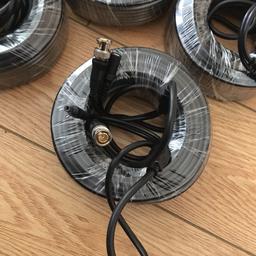 This is for one only but I have 4 in total
Brand new 20 meters long Cctv cable with power and BNC connector 
£5 each