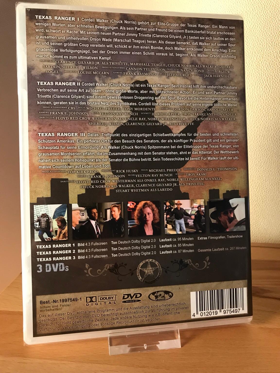 Walker Texas Ranger 1-3 3 DVD Edition in 54329 Konz für € 4,00 zum ...