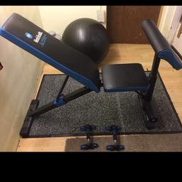 Man's health Multi Function Bench, Push-ups Bars, Abs stability ball.
