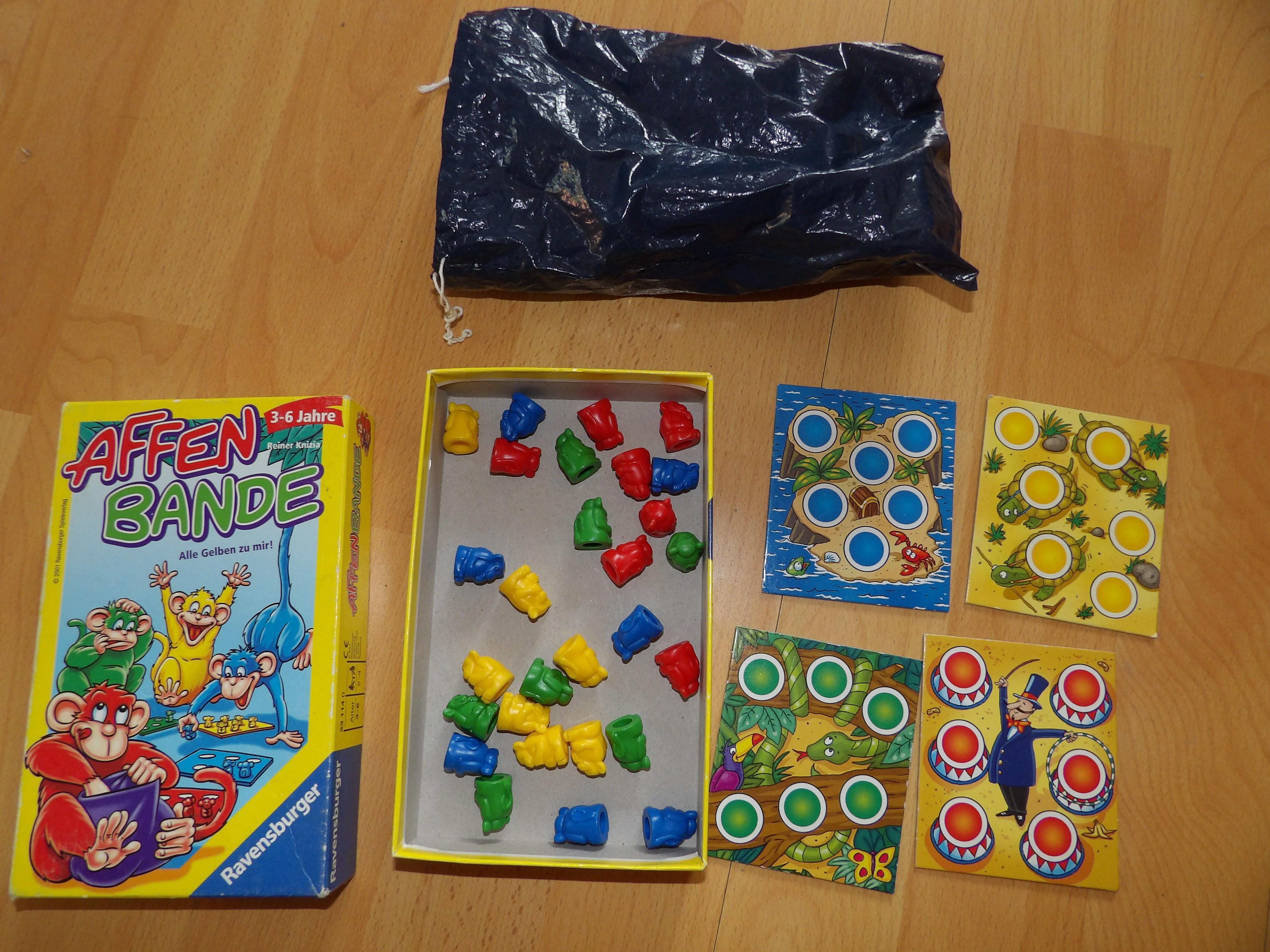 Ravensburger 23114 – Gioco Tascabile Affenbande (Banda Delle Scimmie) – Lingua Tedesca – Per Bambini
