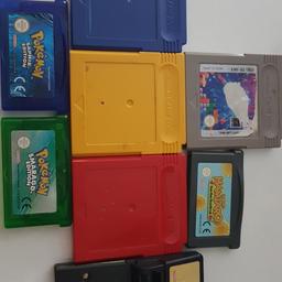 Blau, Gelb, Rot, Smaragd, Saphir, Hamtaro, Pokemon Pinball, Tetris

Pro Spiel 20 Euro

Zzgl Versand