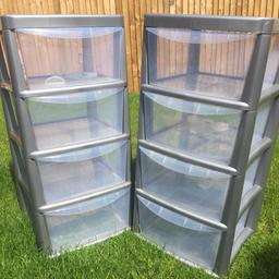 4 drawer tower storage, perfect condition £10 each or £18 for both.
Collection from Allerton Bywater.