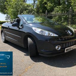 PX Welcome

2008 (08) – Peugeot 207 CC 1.6 GT Very Low Mileage, Full MOT and Warranty

Specifications including options:

Genuine 42,000 Warranted Miles

Service Prior to Purchase

Full MOT

Warrantywise Warranty

Roadside Assistance and Recovery

2 Keys

Alloy Wheels

Climate Control - Air Conditioning

Full Black Leather

Cruise Control

Speed Limiter

Trip Computer

CD Player

Remote Central Locking

Electric Windows

Electric Folding Mirrors

Adjustable Steering Column

HPI Clear – all categories

This car drives fantastically and is ready to go with full MOT, new service and warranty