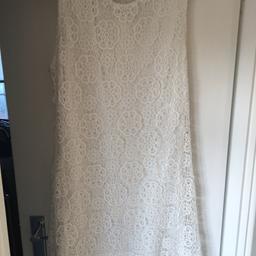 Size 16 white crochet dress from select