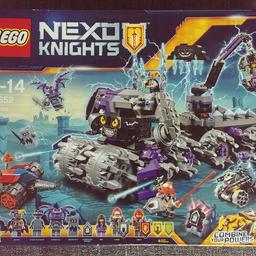 Ich verkaufe hier ein unbespieltes, original verpacktes und ungeöffnetes Lego Nexo Knights Set "Jestro's Headquarters" auch "Jestro's Monströses Monster-Mobil (MoMoMo)" genannt (70352). Der Originalzustand ist auf den Bildern ersichtlich.
Der Preis ist verhandelbar.