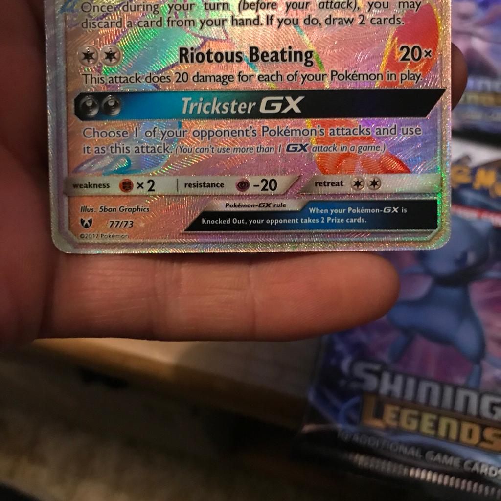 Pokemon Rainbow Rare Zoroark GX in GU34 East Hampshire for £25.00 for