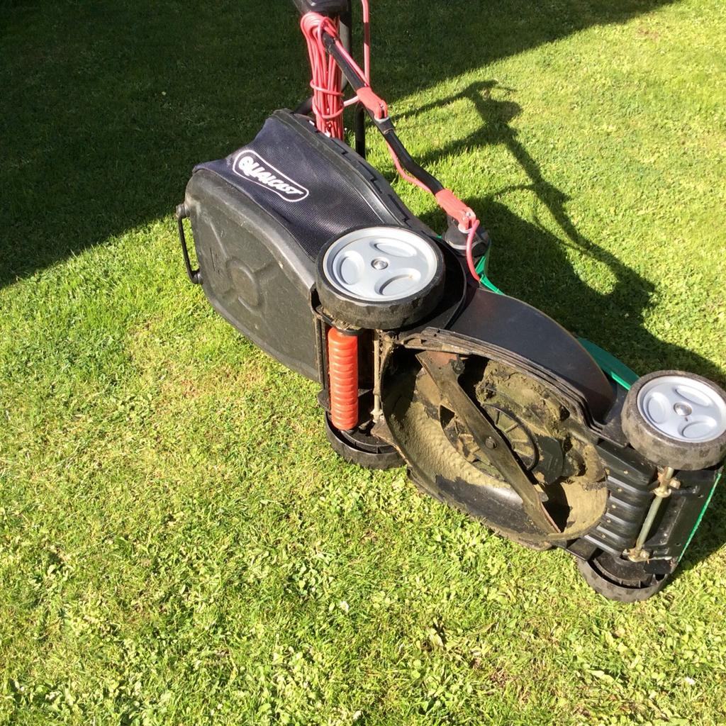 Qualcast 1600w electric online rotary lawnmower