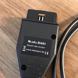 Verkaufe ein MaxDia Diag1 - Diagnose-Interface. Ich habe es für meinen E46 fl 330d verwendet. Da das Fahrzeug verkauft ist, trenne ich mich von dem Gerät. Funktioniert mit INPA und NSC expert. Ich habe es zum US Blinker codieren genutzt. Ist jedoch sehr viel mehr möglich. Kabel wurde nur zwei mal benutzt.