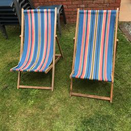 2x deck chairs 
Good condition