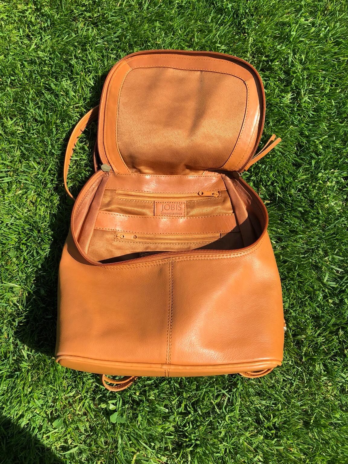 Jobis tan shop leather backpack