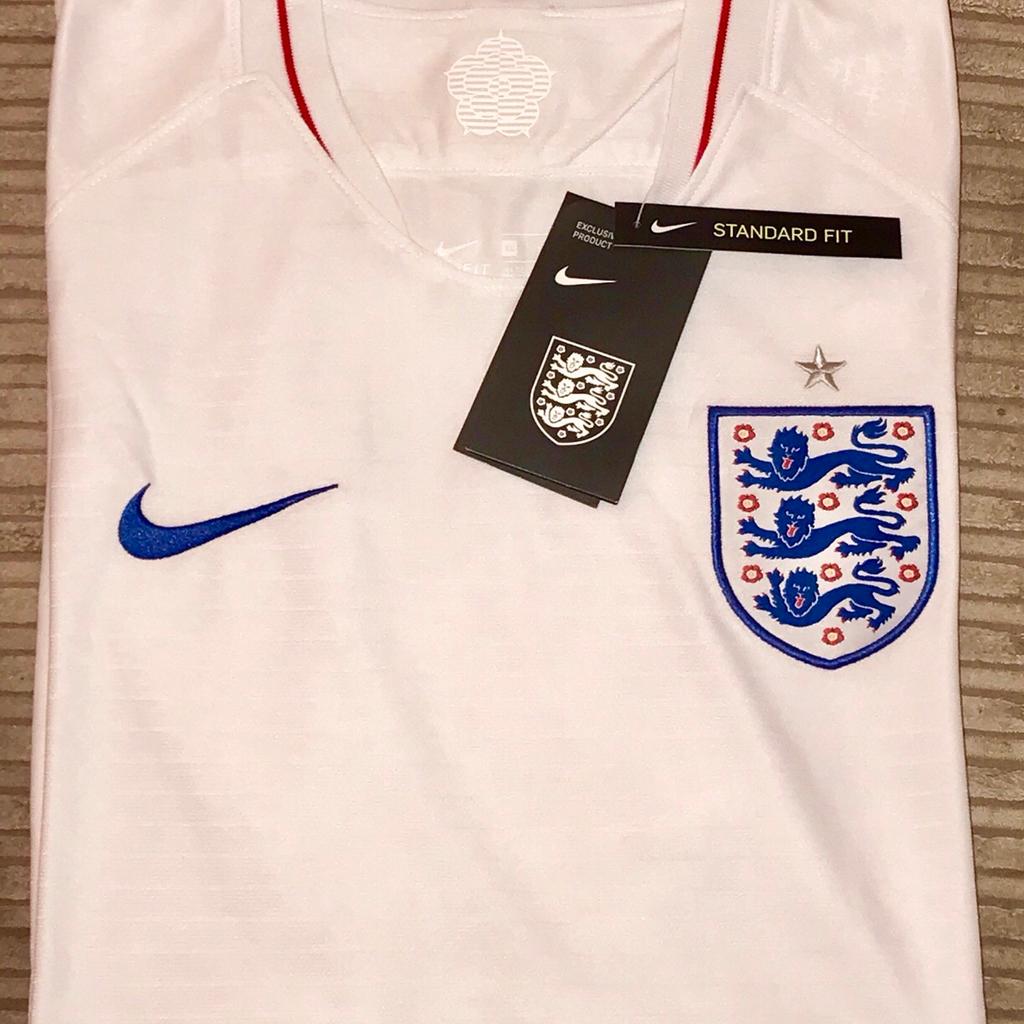 World Cup 2018 England Home Shirts For Sale.

All sizes S, M, L & XL

All Jerseys are labelled and come in a bag.

£25 each.

Collection or 1st Class Royal Mail Delivery available! Read less