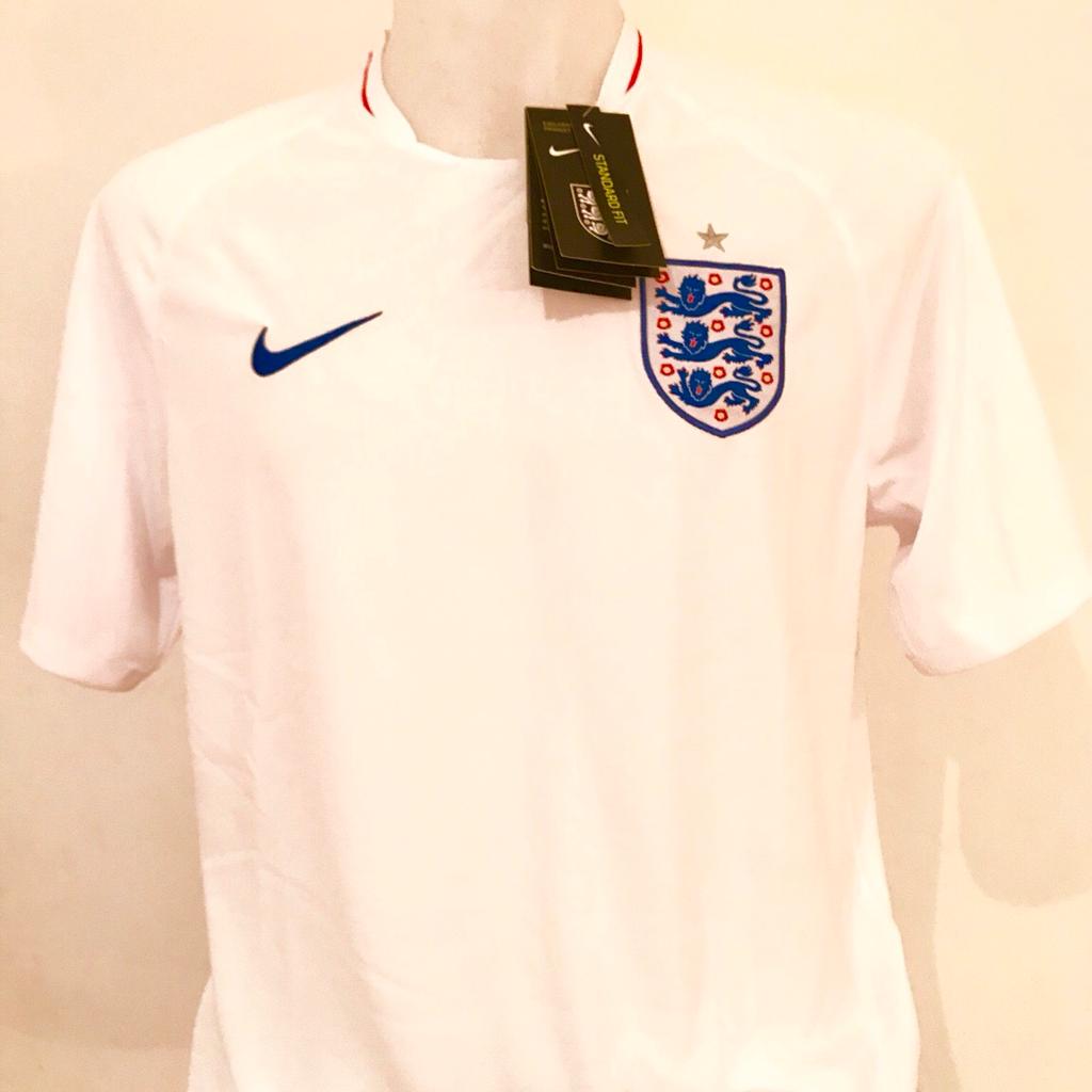 World Cup 2018 England Home Shirts For Sale.

All sizes S, M, L & XL

All Jerseys are labelled and come in a bag.

£25 each.

Collection or 1st Class Royal Mail Delivery available! Read less