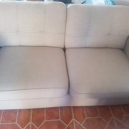Good condition. Could do with a clean on the base - would make it very good condition then.

Very comfy.

From a smoke free and pet free home.

Structural is good. Foam seats so spring back and no need for 'fluffing'.

Fire Safety labels still attached.