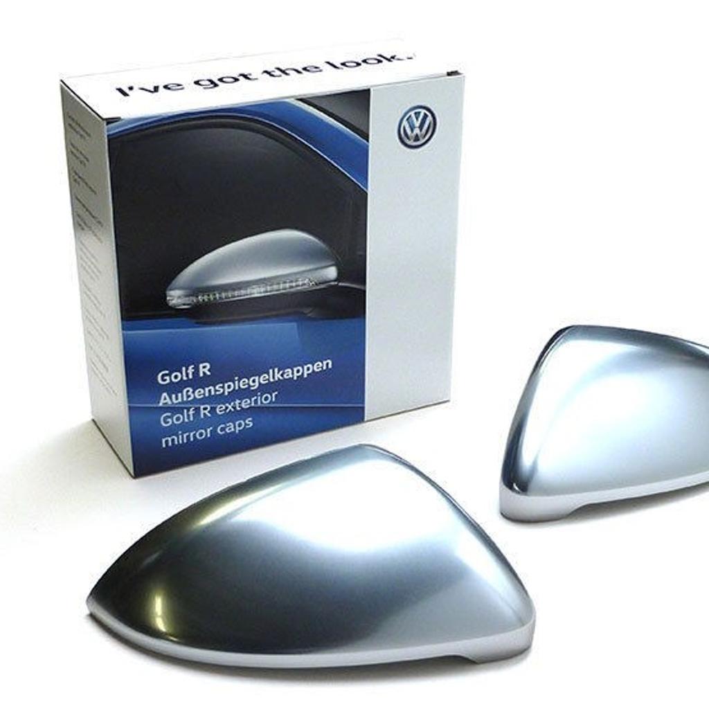 Spiegelkappen grau alu matt VW Golf 7 Look GOLF R