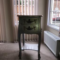 Selling this Beautiful silver shabby chic table stand perfect condition