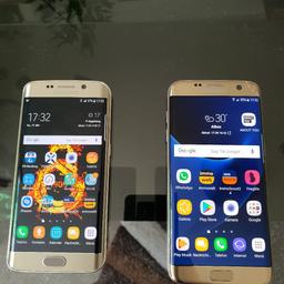 1× Samsung Galaxy S7 Edge (Display Schaden) allerdings voll funktionstüchtig. In Gold 32 GB. 150 Euro.
1x Samsung Galaxy S6 Edge Gold 128 GB. 150 Euro