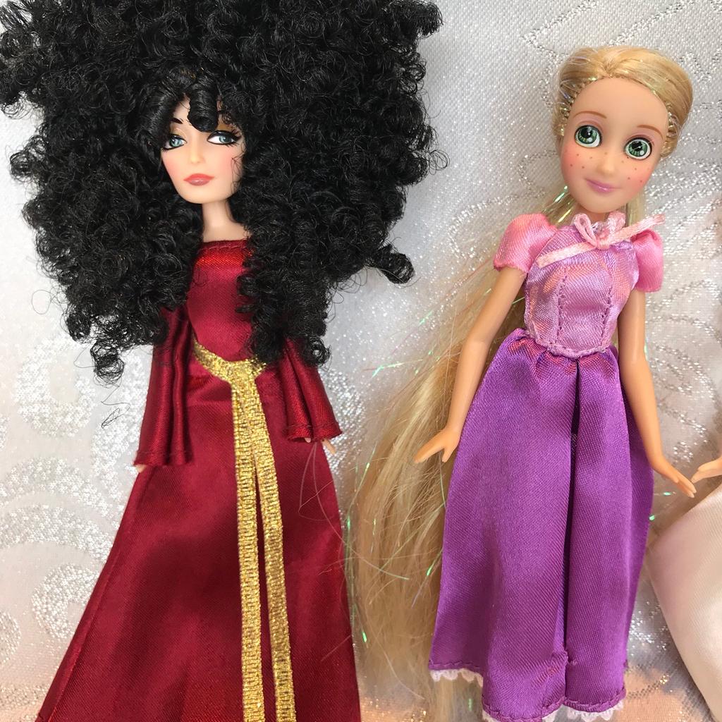 Tangled Rapunzel Eugine Mother Gothel dolls in Stratton St Margaret für ...